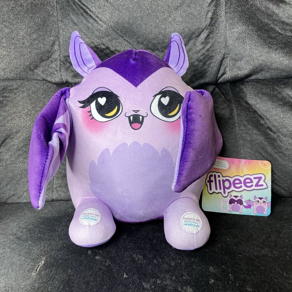 FLIPEEZ Purple Flapping Action Bat CLEO Squeeze My Feet